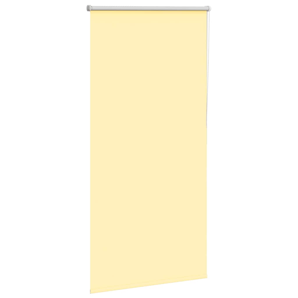 Roller Blind Blackout Yellow 75x130 cm Fabric Width 70.7 cm Polyester