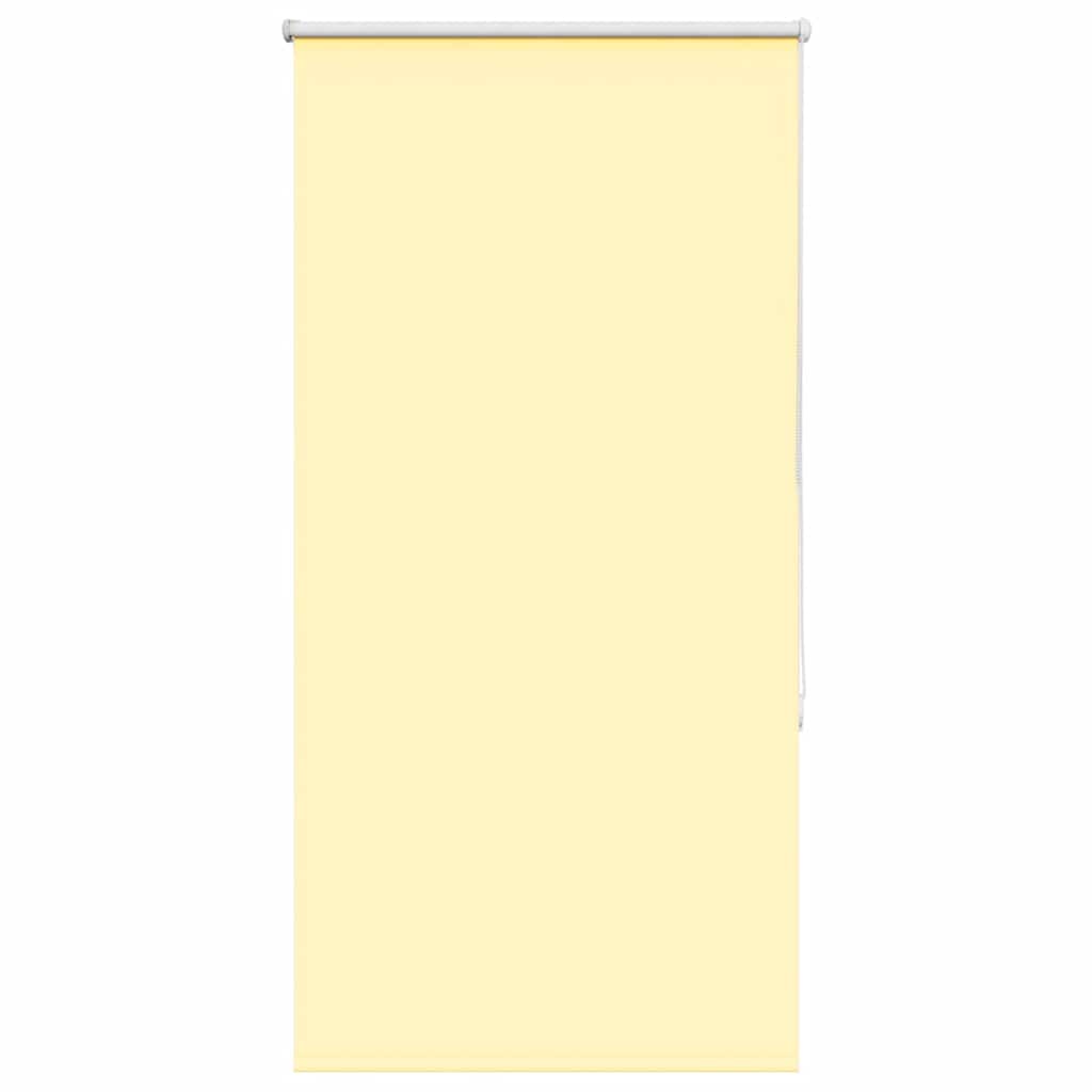 Roller Blind Blackout Yellow 80x130 cm Fabric Width 75.7 cm Polyester