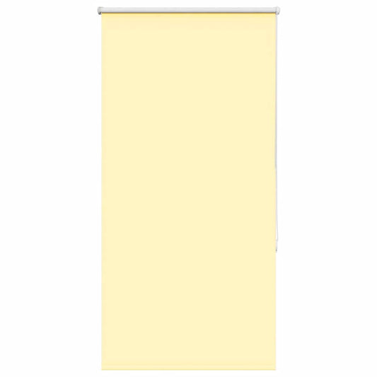 Roller Blind Blackout Yellow 80x130 cm Fabric Width 75.7 cm Polyester