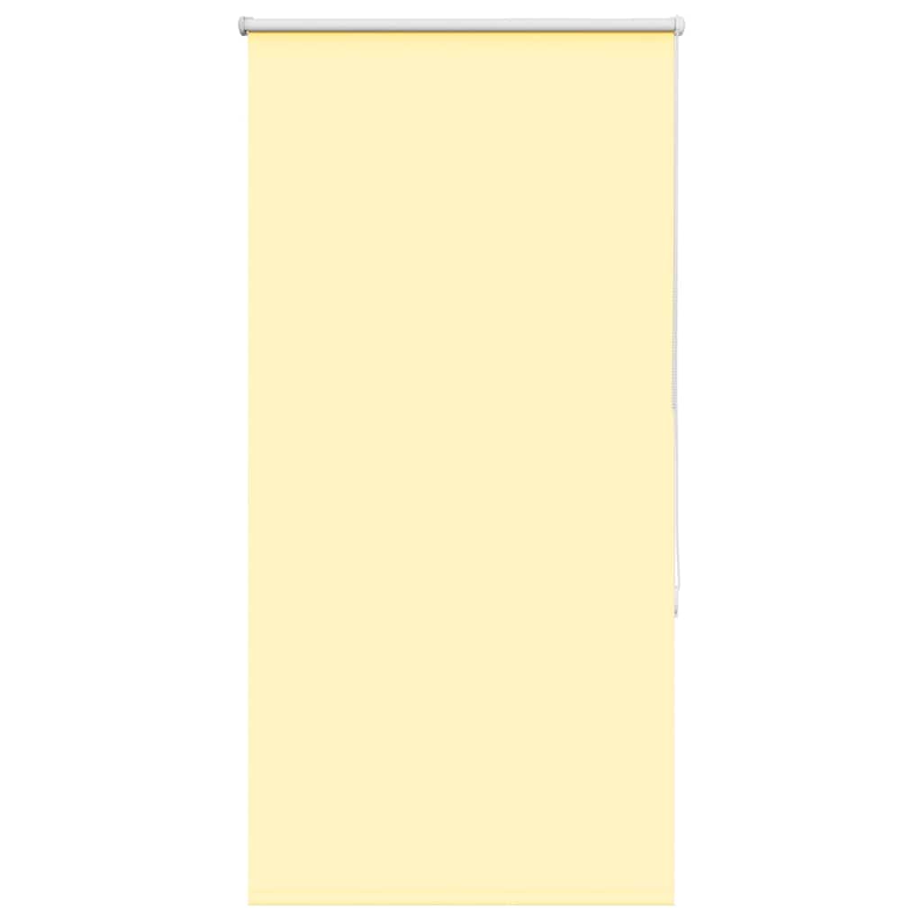 Roller Blind Blackout Yellow 85x130 cm Fabric Width 80.7 cm Polyester