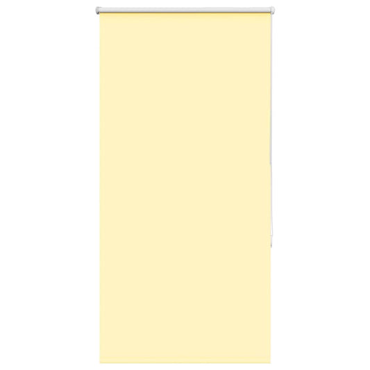 Roller Blind Blackout Yellow 85x130 cm Fabric Width 80.7 cm Polyester