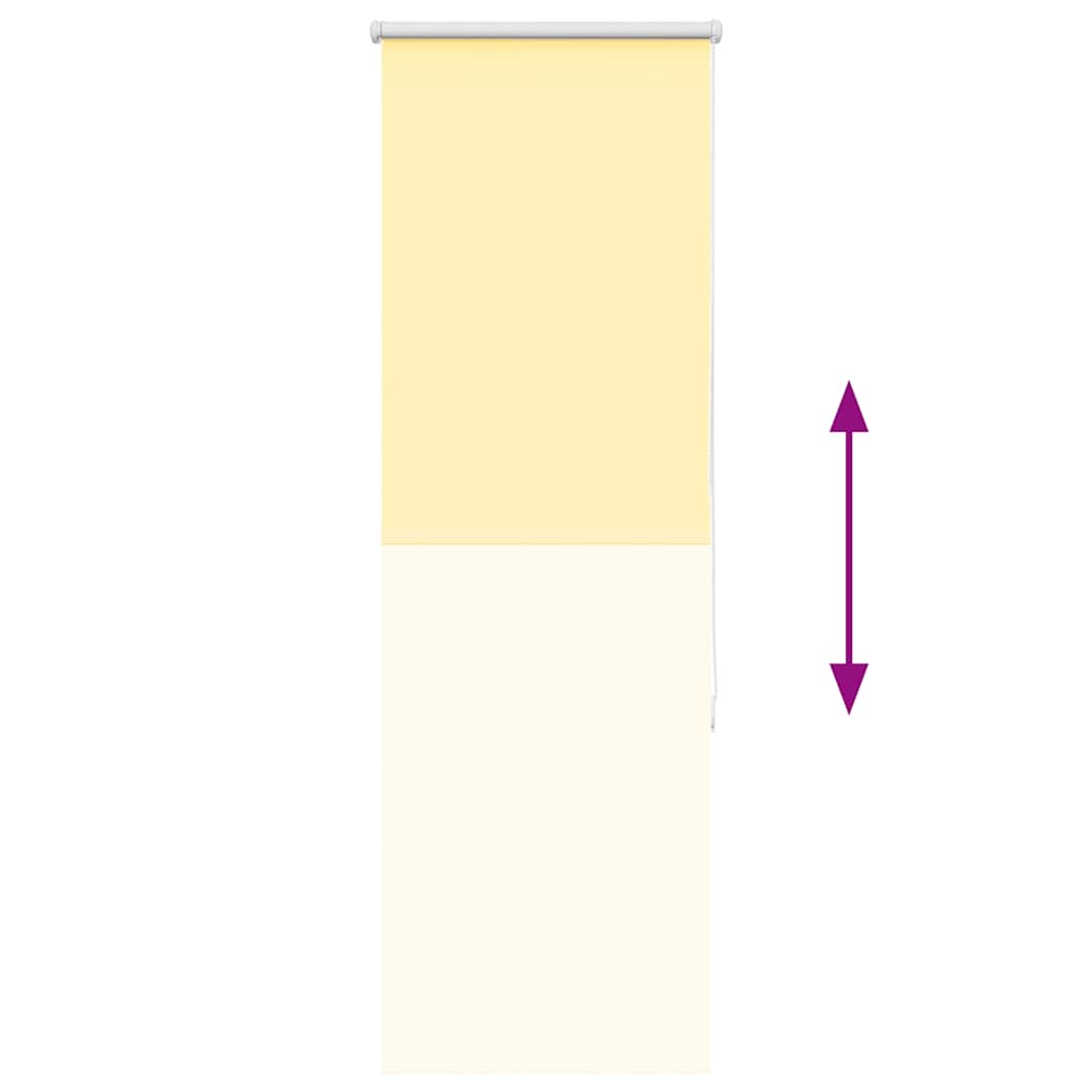 Roller Blind Blackout Yellow 40x150 cm Fabric Width 35.7 cm Polyester
