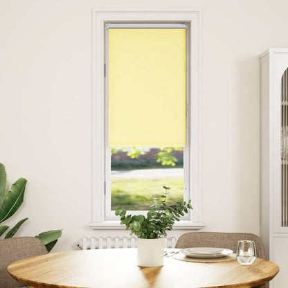 Roller Blind Blackout Yellow 45x150 cm Fabric Width 40.7 cm Polyester