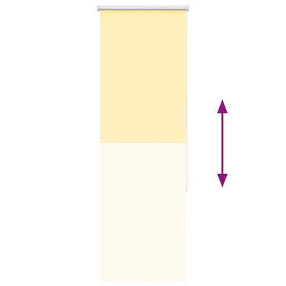 Roller Blind Blackout Yellow 55x150 cm Fabric Width 50.7 cm Polyester