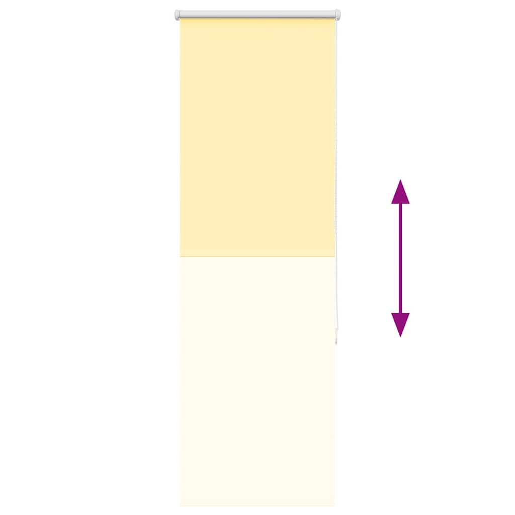 Roller Blind Blackout Yellow 60x150 cm Fabric Width 55.7 cm Polyester