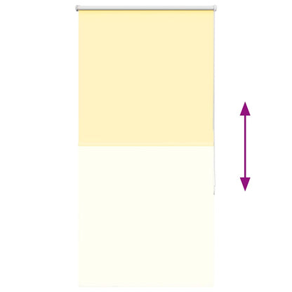 Roller Blind Blackout Yellow 70x150 cm Fabric Width 65.7 cm Polyester