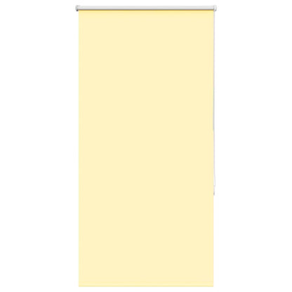 Roller Blind Blackout Yellow 75x150 cm Fabric Width 70.7 cm Polyester