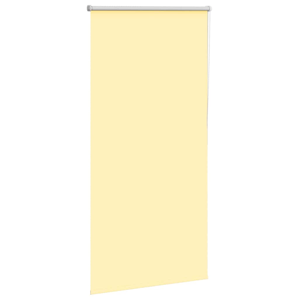 Roller Blind Blackout Yellow 80x150 cm Fabric Width 75.7 cm Polyester