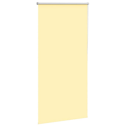 Roller Blind Blackout Yellow 80x150 cm Fabric Width 75.7 cm Polyester