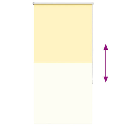 Roller Blind Blackout Yellow 80x150 cm Fabric Width 75.7 cm Polyester
