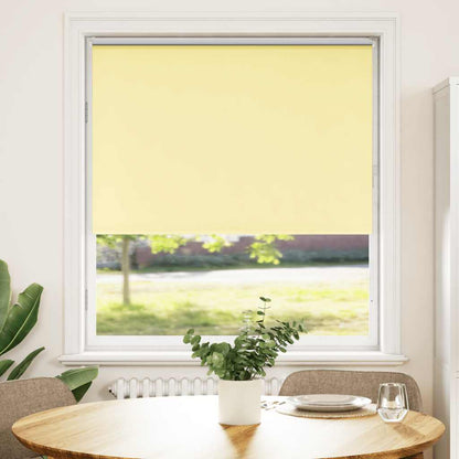 Roller Blind Blackout Yellow 90x150 cm Fabric Width 85.7 cm Polyester