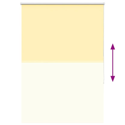 Roller Blind Blackout Yellow 90x150 cm Fabric Width 85.7 cm Polyester