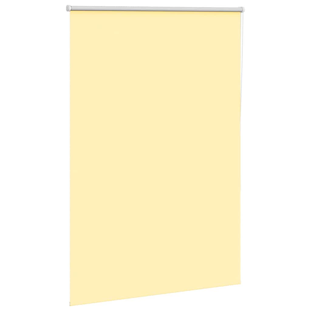 Roller Blind Blackout Yellow 105x150 cm Fabric Width 100.7 cm Polyester