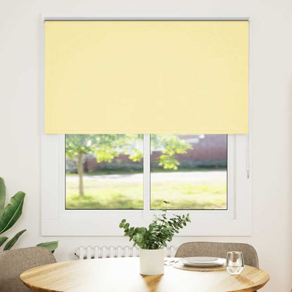 Roller Blind Blackout Yellow 140x150 cm Fabric Width 136,6 cm Polyester