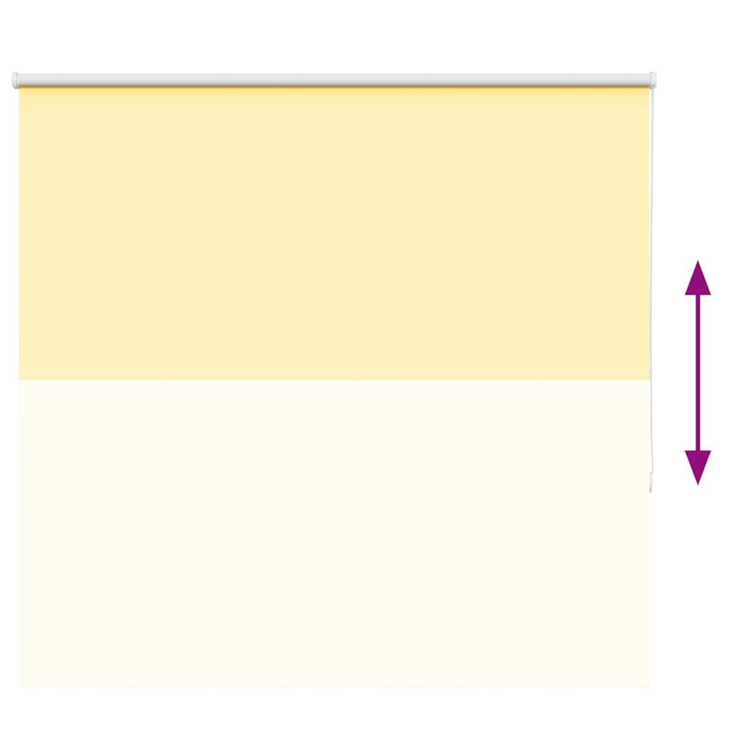 Roller Blind Blackout Yellow 145x150 cm Fabric Width 141.6 cm Polyester
