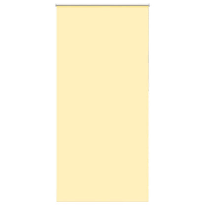 Roller Blind Blackout Yellow 115x210 cm Fabric Width 110.7 cm Polyester