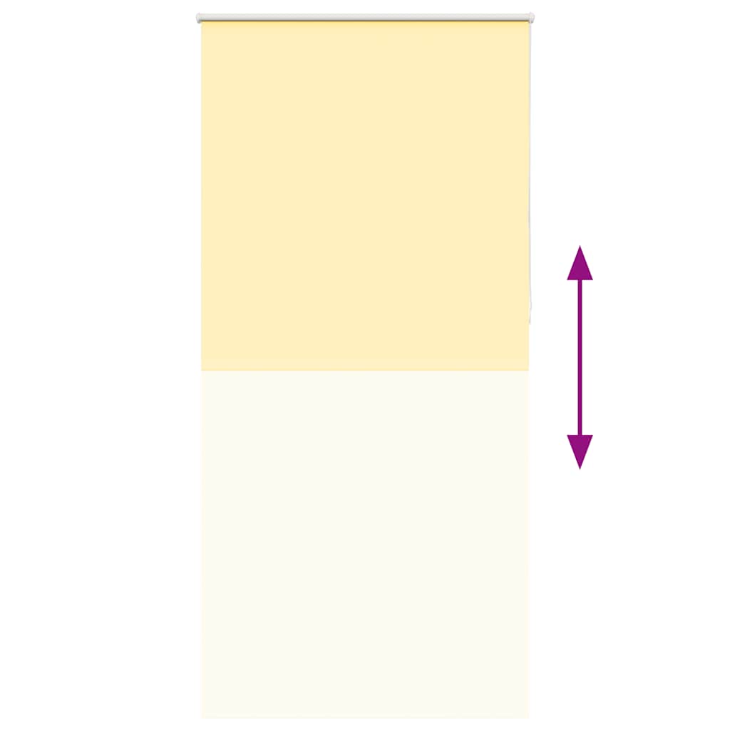 Roller Blind Blackout Yellow 115x210 cm Fabric Width 110.7 cm Polyester