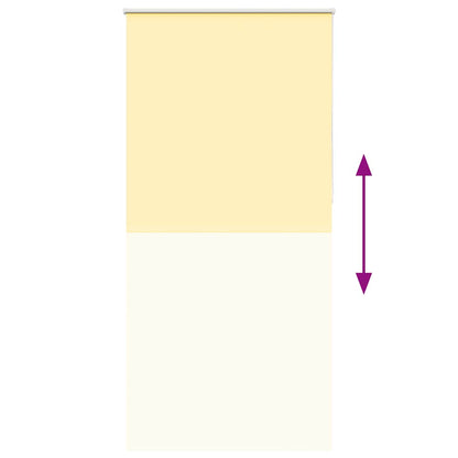Roller Blind Blackout Yellow 115x210 cm Fabric Width 110.7 cm Polyester