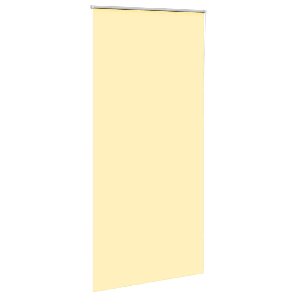 Roller Blind Blackout Yellow 105x230 cm Fabric Width 100.7 cm Polyester