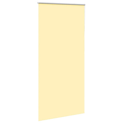 Roller Blind Blackout Yellow 105x230 cm Fabric Width 100.7 cm Polyester