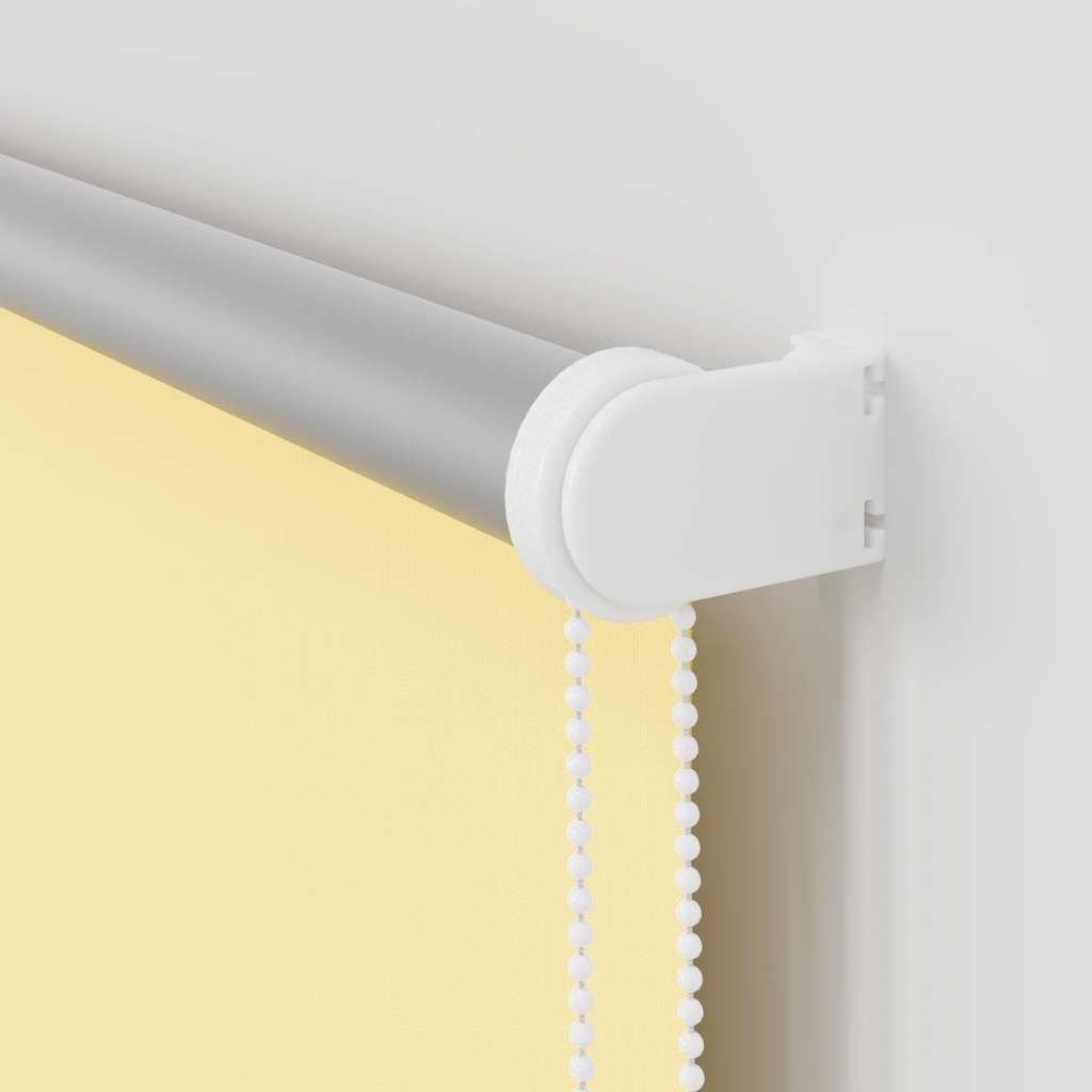 Roller Blind Blackout Yellow 125x230 cm Fabric Width 121.6 cm