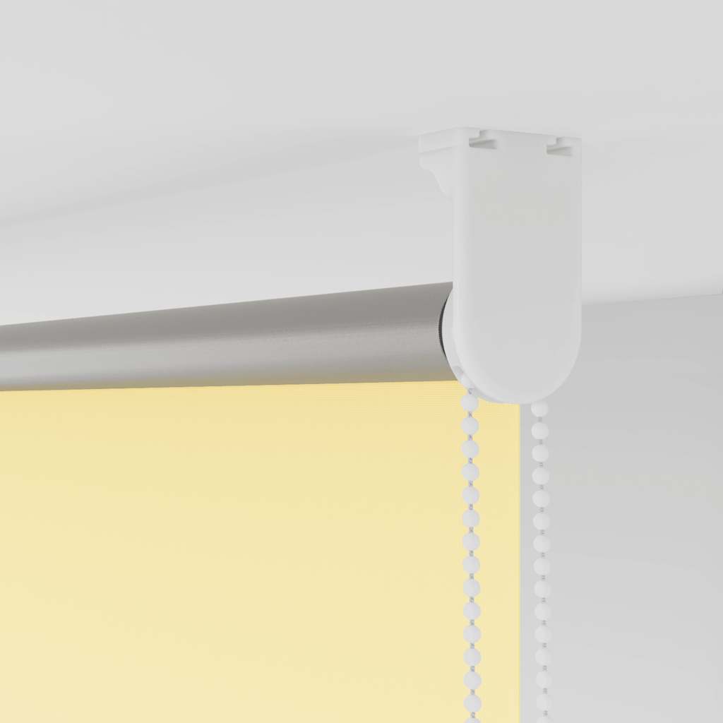 Roller Blind Blackout Yellow 125x230 cm Fabric Width 121.6 cm