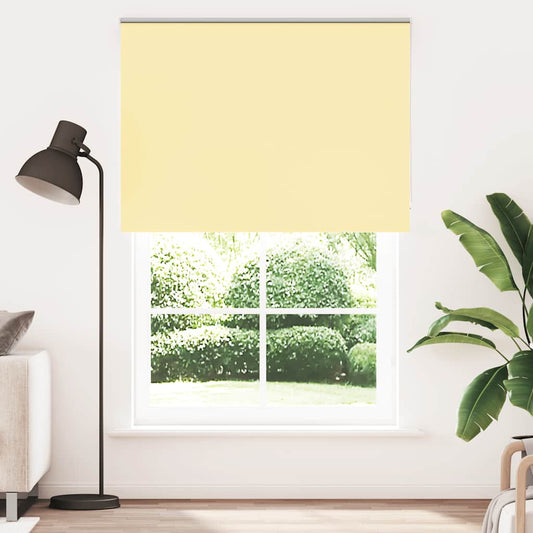 Roller Blind Blackout Yellow 150x230 cm Fabric Width 146.6 cm