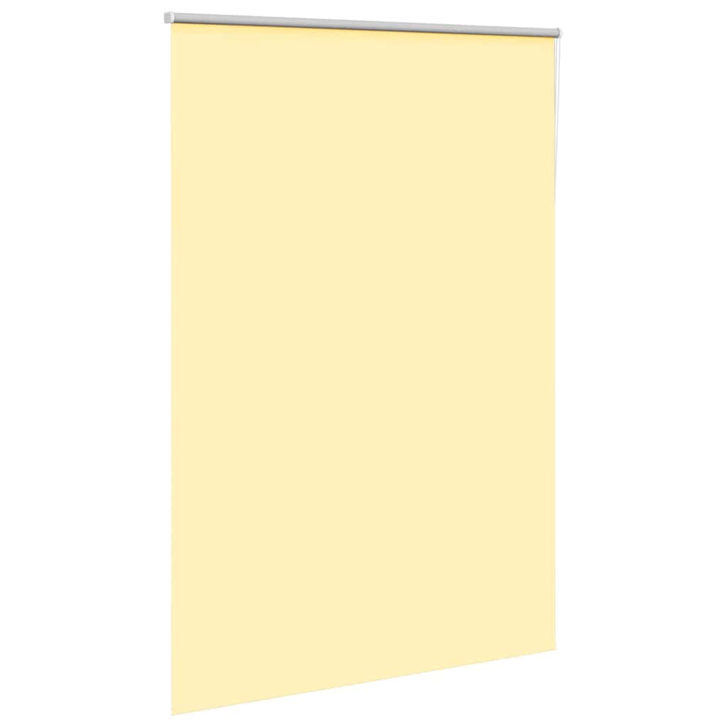 Roller Blind Blackout Yellow 150x230 cm Fabric Width 146.6 cm Polyester
