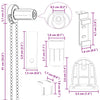 19 Piece Roller Blind Fittings 18 mm