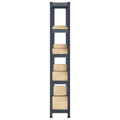 5-Layer Storage Shelves 2 pcs Anthracite Steel&Engineered Wood