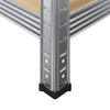 5-Layer Storage Shelves 3 pcs Silver Steel&Engineered Wood