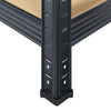5-Layer Heavy-duty Shelves 3 pcs Anthracite Steel&Engineered Wood