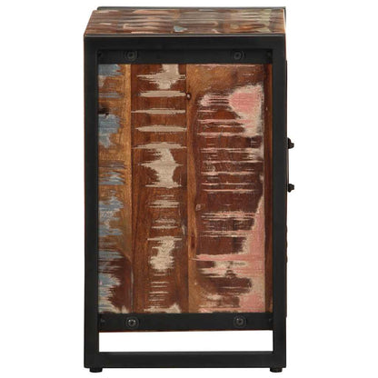 Bedside Cabinet Multicolour 40x30x51 cm Solid Wood Reclaimed