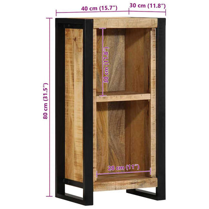 Bedside Cabinet Brown 40 x 30 x 80 cm Solid Mango wood
