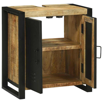 Sink cabinet with Shelf Brown 55 x 35 x 60 cm Solid Mango Wood