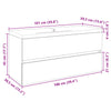 2 Piece Bathroom Furniture Set Ceramic and Engineered Wood