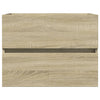 2 Piece Bathroom Furniture Set Ceramic and Engineered Wood