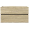 2 Piece Bathroom Furniture Set Ceramic and Engineered Wood