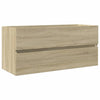 2 Piece Bathroom Furniture Set Ceramic and Engineered Wood