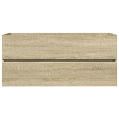 2 Piece Bathroom Furniture Set Ceramic and Engineered Wood