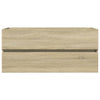 2 Piece Bathroom Furniture Set Ceramic and Engineered Wood