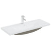 2 Piece Bathroom Furniture Set Ceramic and Engineered Wood
