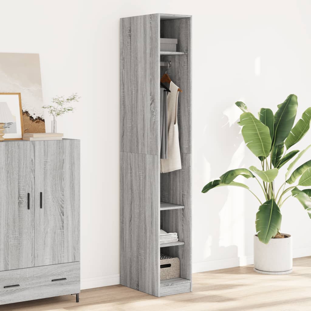 Wardrobe Grey Sonoma 30x50x200 cm Engineered Wood