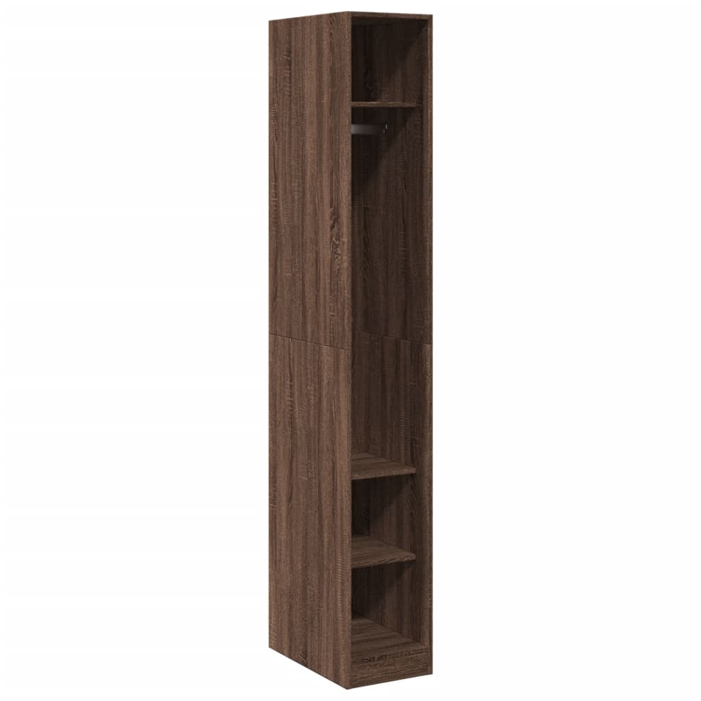 Wardrobe Brown Oak 30x50x200 cm Engineered Wood