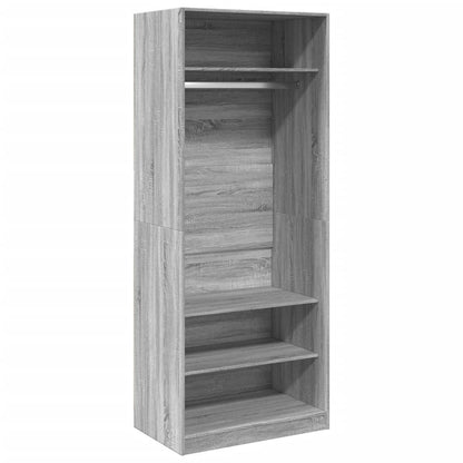 Wardrobe Grey Sonoma 80x50x200 cm Engineered Wood