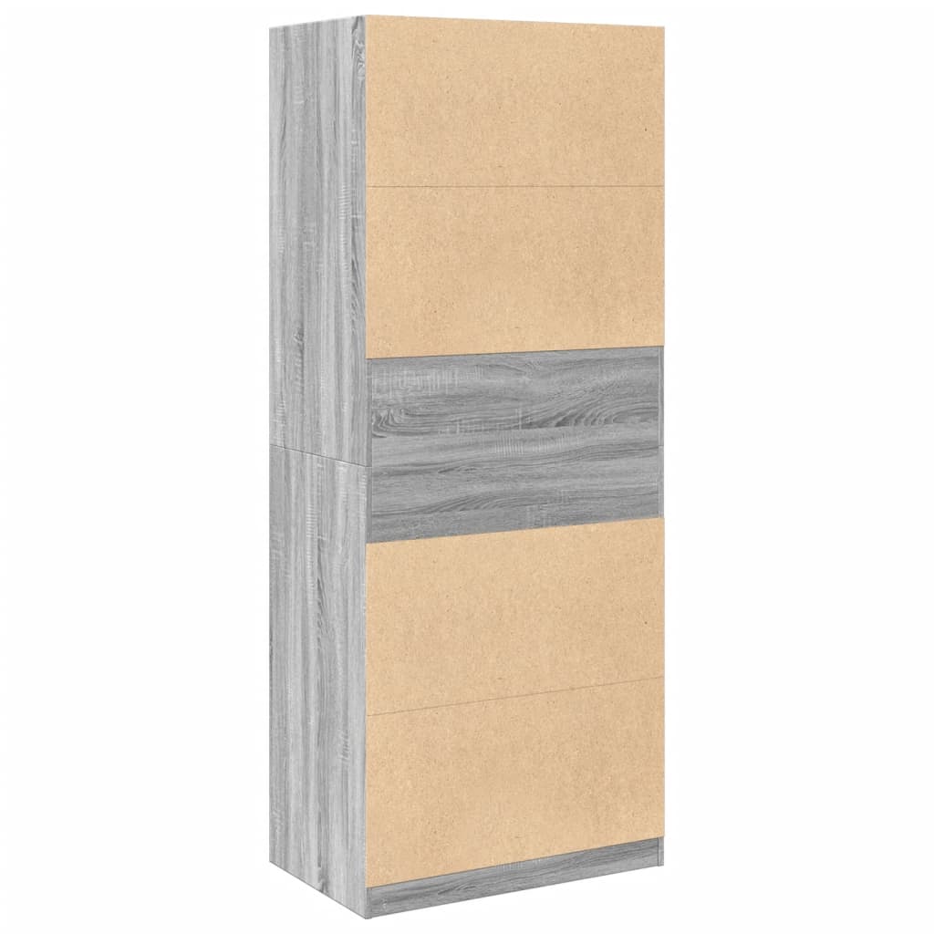 Wardrobe Grey Sonoma 80x50x200 cm Engineered Wood