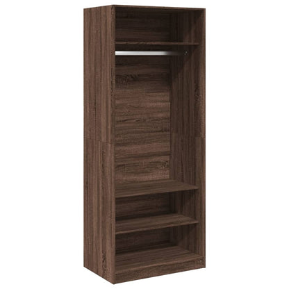 Wardrobe Brown Oak 80x50x200 cm Engineered Wood