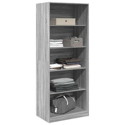 Wardrobe Grey Sonoma 80x50x200 cm Engineered Wood