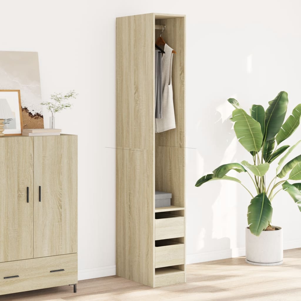 Wardrobe Sonoma Oak 30x50x200 cm Engineered Wood