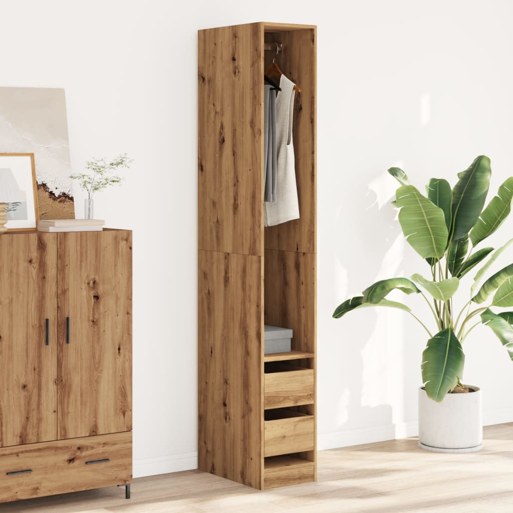 Wardrobe Artisian Oak 30x50x200 cm Engineered Wood